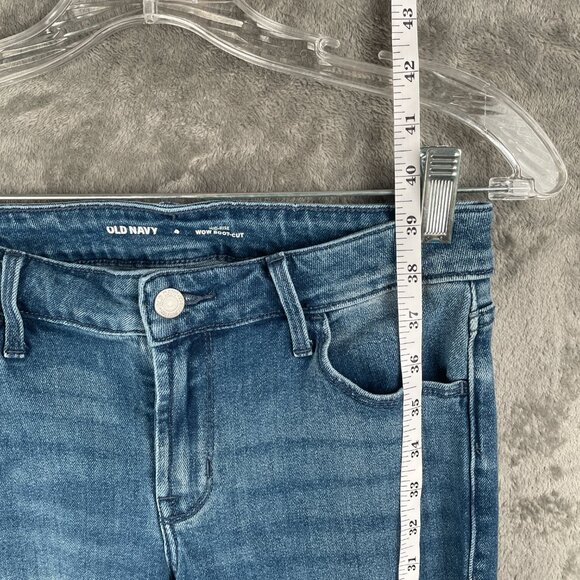 Old Navy Wow Boot-Cut Jeans Women’s 4 Blue Mid-Rise Stretch Flare Y2K Soft Denim - Picture 7 of 7